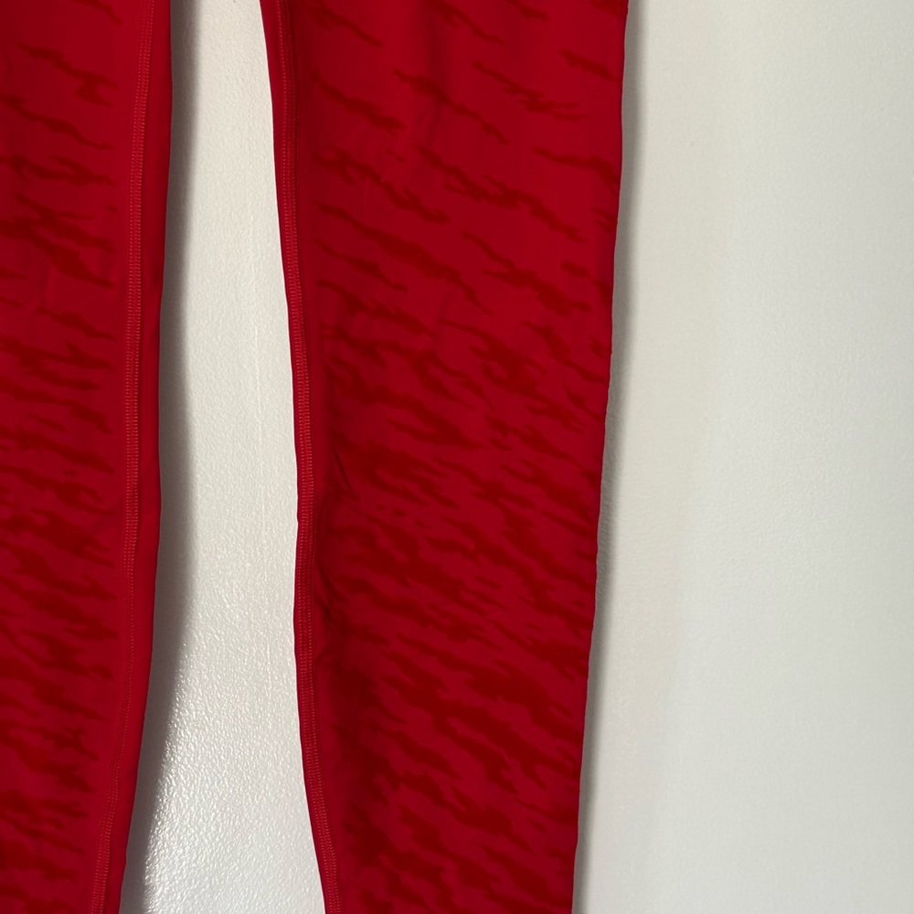 Lululemon Align Pant 25" High-Rise Sz 6 Red Velvet Zebra Fabric EUC Worn Once - Picture 2 of 4